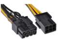 6 Pin Female To 8 Pin Male PCI Express Power Converter 10 CM. 