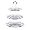 Clear Glass 3 Tier Cake Stand. 
