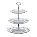 Clear Glass 3 Tier Cake Stand. 