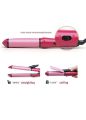 Modshell 2 in 1 Hair Straightener - 2 in 1 Hair Beauty Set - Baal Sidhe Karne Wali Straight Machine - Curler and Straightener 2 in 1 (Pink). 