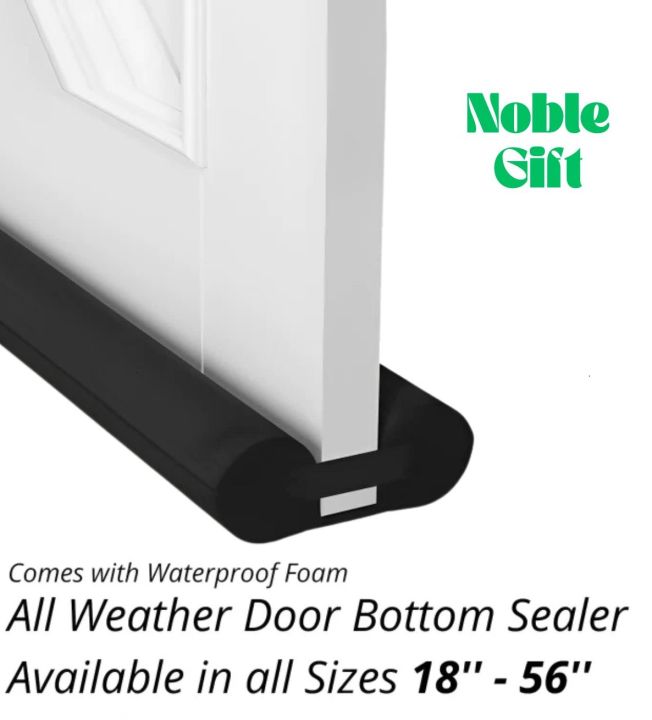 Door Dust Stopper Draft & Insect - Air Stopper - Under Bottom Seal - Twin Guard For Doors and Windows From 18 to 56 Inches