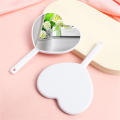 Heart-shaped Handheld Mirror Stylish Handheld Plastic Makeup Mirror Portable Heart Mirror for Beauty Routine Makeup Application Personal Grooming Female Users Gift Item. 