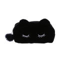 【New Arrivals】PURDORED 1 pc Portable Cartoon Cat cosmetic bag Coin Storage Case Travel Makeup Bag With Fur neceser Dropshipping. 