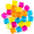 Colourful Reusable Plastic Ice Cubes 24  Pcs (Colors May Vary) - Order Now !. 