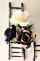Wall Hanging Money Plant Ladder with Flowers - 1 Feet Size Home & Office Decor. 