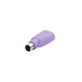 Purple PS2 Revolution USB Female Conversion Plug ps2 Male round Head Mouse Keyboard Port Converter Adapter. 