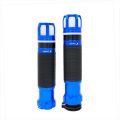 Universal Rizoma LED Rubber Aluminum Motorcycle Handle Bar Soft Grips Throttle Grip CNC LED RS-30 7/8" 22mm - BLUE. 