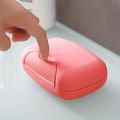 Portable Travel Soap Box, Travel Sealed Waterproof Soap Holder with Cover and Lock, Portable Dishes Soap Container Travel Home bathroom accessories. 