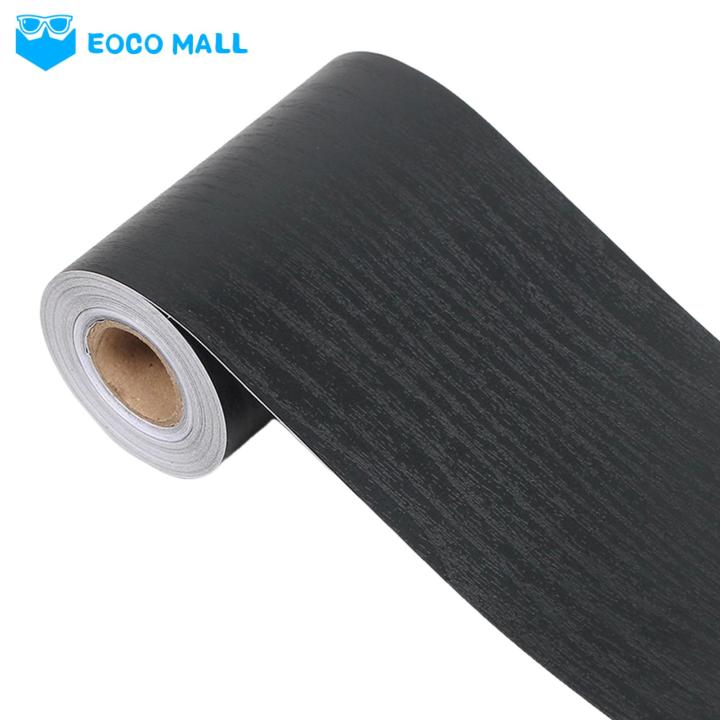 EOCO MALL Picture Frame Border Sticker 10m Wood Grain Border Sticker Self-adhesive Mirror Frame Wall Decoration Wallpaper Waterproof Pvc Peel Stick for Kitchen Bathroom