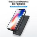 ROCK QI 5000mAh Ultra Slim External Backup Battery Charger Case for iPhone X, Wireless Power Bank Case for iPhoneX. 