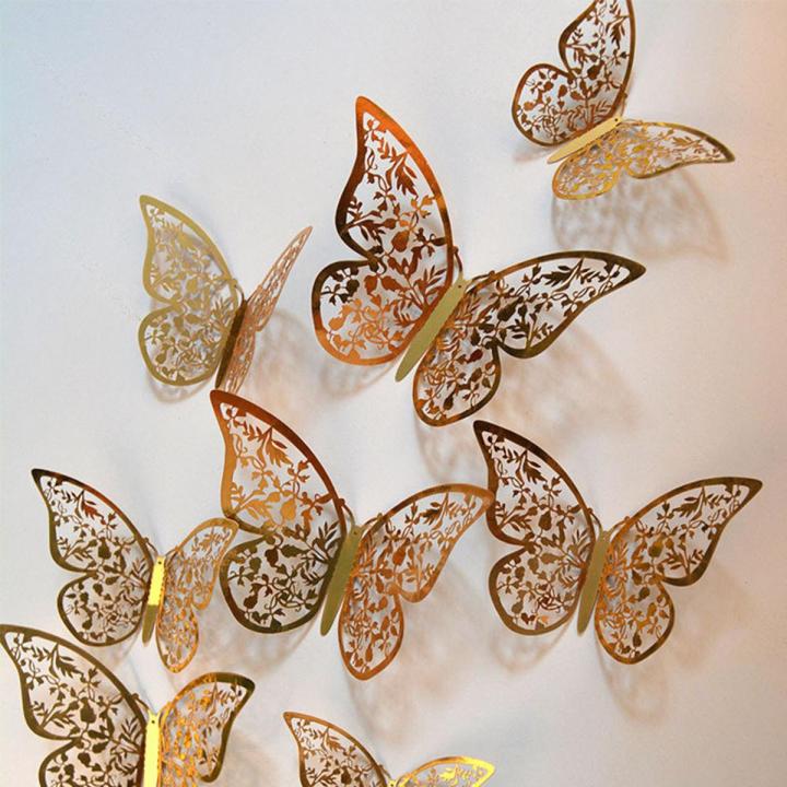 3D%20Gold%20Butterfly%20Wall%20Stickers%2012%20Pieces%20-%20Image%204