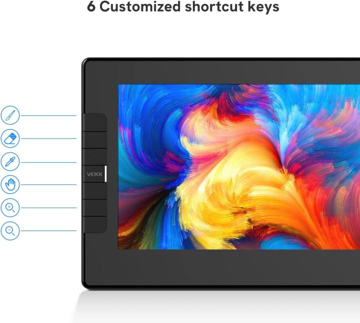 VEIKK%20VK1200%20V2%20Drawing%20Tablet%20with%20Screen%2011.6%20Inch%20Full-Laminated%20Graphic%20Monitor,%202%20Battery-Free%20Pens%20with%20Tilt%20Function,%20for%20Chrome/Mac/Win/Linux/Android%20(Must%20be%20Connected%20to%20a%20Computer%20to%20Work)%20-%20Image%205