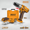 Ingco CIDLI201452 Cordless Lithium-Ion Impact Drill With 2 Pcs 20V Batteries 2.0AH and Fast Charger. 