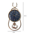 Markhor Design Pendulum Fancy and Attractive Wall Clock - Smooth Machine, Hanging Wall Clock for Home Interior  Decor  - High-Quality, Beautiful Wall Clock. 