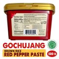 O'FOOD HALAL Gochujang Brown Rice Red Pepper Paste 500g (ONE JAR). 