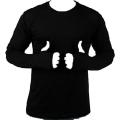 Thumb Hole Man Tshirt for gum and other sports Long Sleeve Hand T-Shirts. 