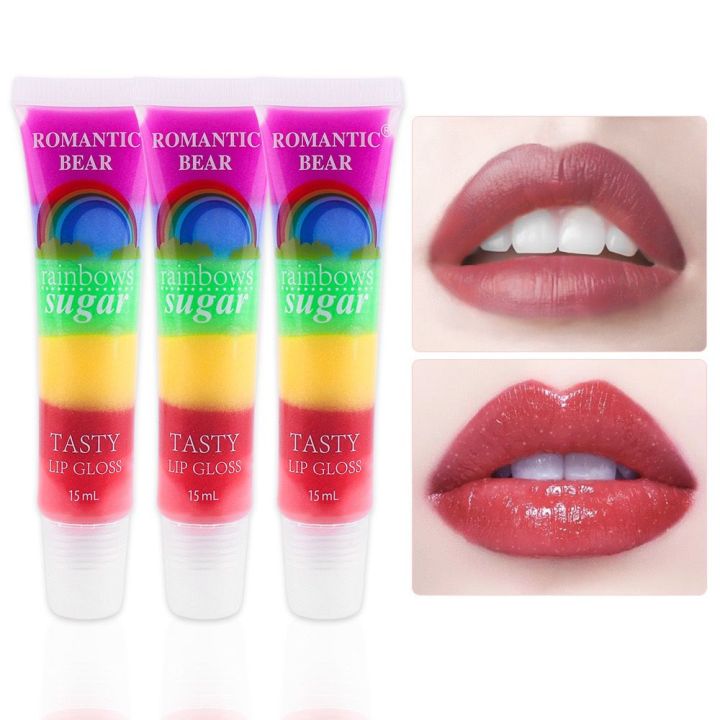 Romantic%20Bear%201-Pcs%20Rainbow%20Lip%20Balm%20Delicious%20Shiny%20Glitter%20Lip%20Gloss%20LC-611%20-%20Image%202