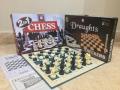 2in1 Chess & Checkers Board Game Heavy Laminated Board Draughts And Chess Board Game. 