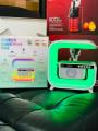 HM-G3 Big G speaker clock display wireless charging desktop dazzle colour atmosphere lamp 15 w creative gift OEM usb speaker prtable speaker led wireless charging speaker bluetooth speaker  mini speaker. 