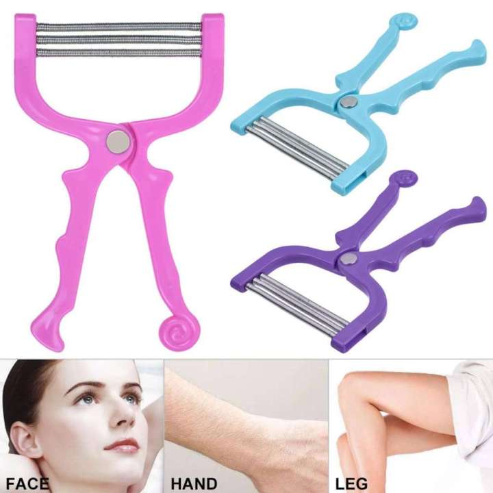Facial Hair Remover Tool Face Beauty 3 Spring Threading Removal Epilator