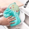 Hand Towel Hanging Kitchen Hand Dry Towel Fast Dry Soft Dish Wipe Cloth for Kitchen Bathroom Use (2 pcs). 