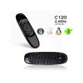 Air Mouse C120 Wireless Keyboard Remote Control - For Android BOX / ANDROID TV / LCD / LED / PC / LAPTOP. 
