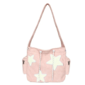 Women Star Pattern Corduroy Crossbody Bag Casual Tote Lady Large Capacity Shoulder Bag Girl Travel School Bookbag Handbag. 