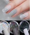 Gradient Shiny Nail Glitter Set Powder Laser Sparkly Manicure Nail Art Chrome Pigment selvar DIY Nail Art Decoration Kit selvar,Gray, black. 
