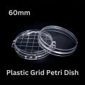 Plastic Petri Dishes 60mm to 90mm – Pack of 10 ( 1-6 Packs ) – Grid & Single Compartment, Stackable, Transparent, Vented – Perfect for Lab Work, Research, Bacteria & Fungi Culture, Science Experiments, School Projects, & Microbiology Study. 