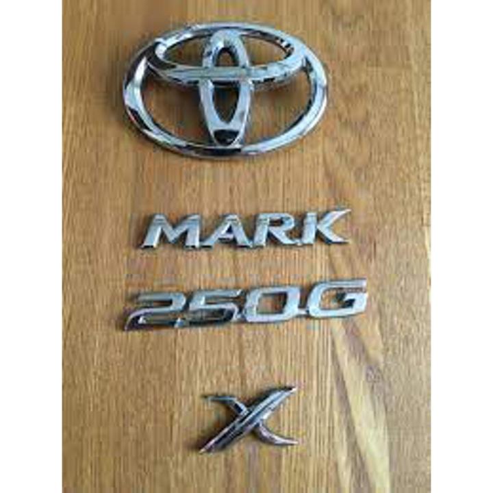 Toyota Mark X 250G Emblem Set In Metal