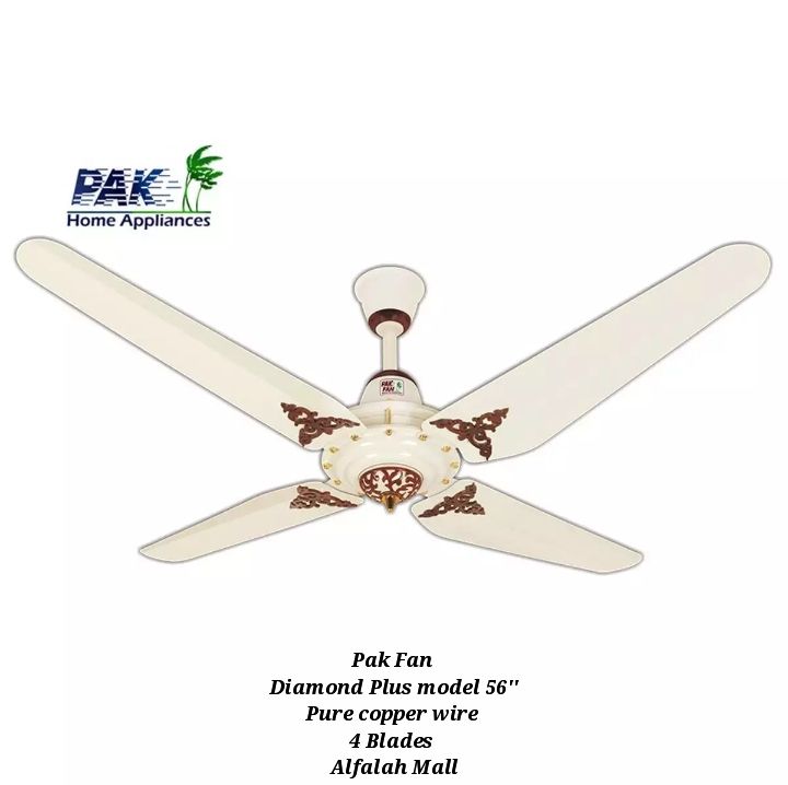 Pak Fan Diamond Plus Model 56'' 4 Blades Pure copper Wire