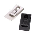 Best Mini Mens Stainless Steel Silver Slim Pocket ID Card Cash Money Clip Holder. 