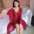 New Style 3 Piece Night Dress Lace Nightgown With Panty Short Nightwear For Women And Girls. 