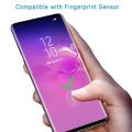 For Samsung Galaxy S10 (5G) Full Glue 3D Tempered Glass Screen Protector with Fingerprint Scanner - Black. 