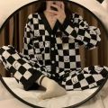 Winter Night Suit for Girls & Women – Cotton Jersey Pajama Set – Girls Sleepwear Women Nightwear – Multicolor Avocado Floral Print Summer Lounge Wear – Two pieces  For Women. 