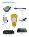 Microware 3 Way In / Out Digital Toslink Optical Audio Splitter Manual Switch with 2.6ft Fiber Optic Cable-Black. 