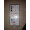 Tecno Spark 8C Transparent Antishock jelly cover. 