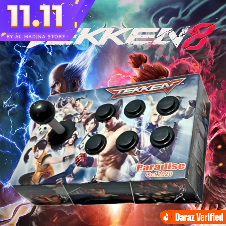 Usb Game Controller Joystick 6 Buttons Gaming Arcade Made Of Wooden Box Panel For PC Laptop Computer For Win7/8/10