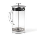 French Press Coffee Maker 1 Liter, Glass Coffee Maker, Hand Press Coffee Mug, Stainless Steel Filter Coffee Press Pot. 