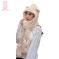 Winter Hat Breathable Winter Women Warm Cute Bear Ear Hat. 