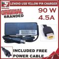 Original Lenovo 4.5A 90W 20V Laptop Charger with USB Pin With  Power Cable. 