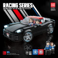 Quanguan 100273 Baoshijie 911 sports car model children's intelligence assembly block toy. 
