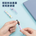 Deli S691 fountain pen set 0.38mm EF tip student writing with 2 pieces and 4 replacement ink sacs can be sent on behalf of the company. 