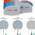 SPL-42/62 Mini Quick Universal Splitter Electric Cable connectors for Led Lighting Push-in Wire Terminal Block. 