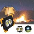 USB Rechargeable 20W COB LED Flashlight Outdoor Waterproof Flood Light USB and Power Bank Charging Strong Flashlight for Camping Traveling Hiking Cycling Workshop Car Repairing and SOS Emergency. 