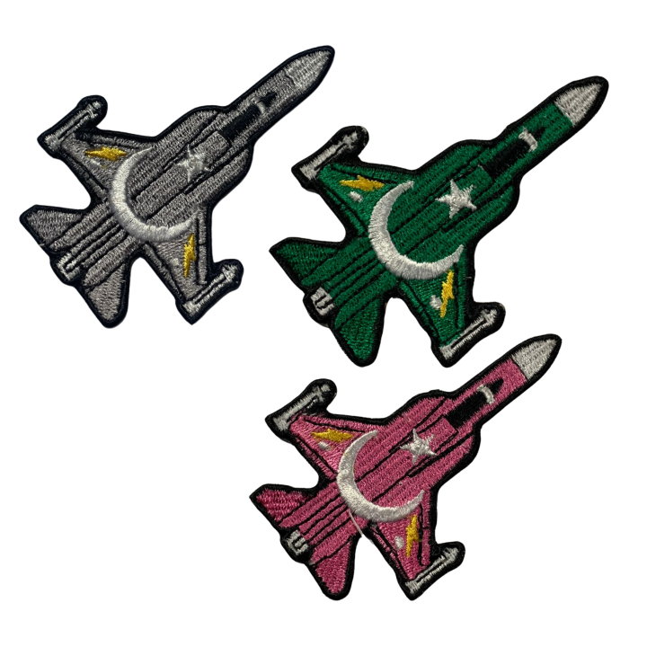 Pakistan Air Force Fighting Jet Embroidered Iron On Patch Sew On Badge Bags Caps Jeans Jackets Clothes Applique