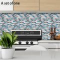 Vivid Tiles Blue Peel and Stick Tiles 3D Self Adhesive Wallpaper. 