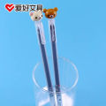 2Pcs AIHAO GP2030 Rilakkuma Gel Pens 0.5mm Fine Point Black Pens For Journaling Kawaii School Student Supplies Stationery. 