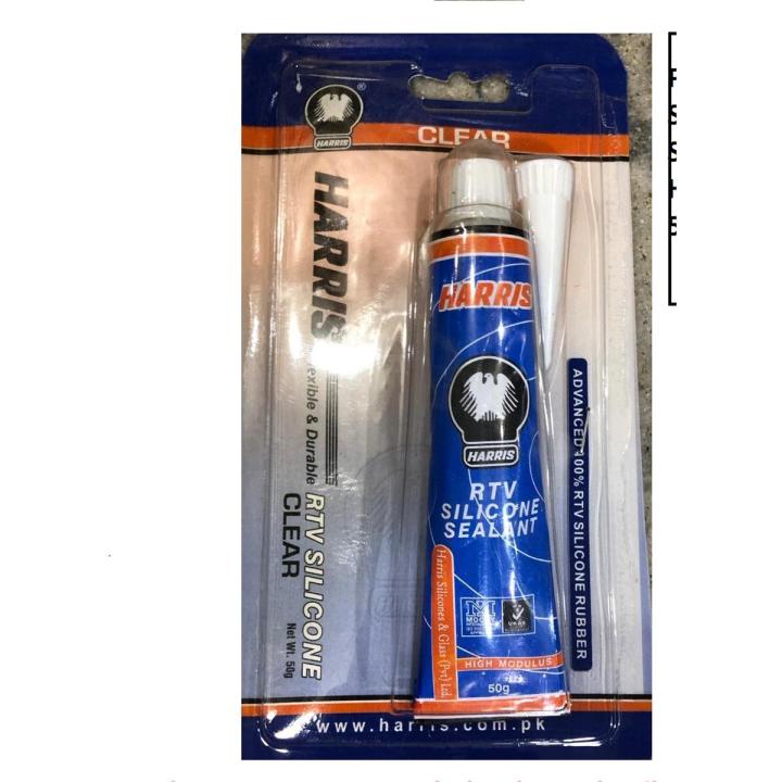 Harris Silicone Sealant Tube - Clear, 50gms, Imported
