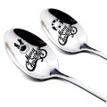 New Year 2022 Metal Merry Christmas Spoons Xmas Party Tableware Ornaments Christmas Decorations for Home Table Navidad 2021 Gift. 